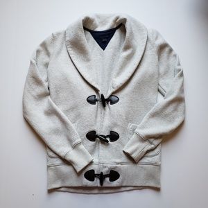 TOMMY HILFIGER Shawl Neck Toggle Sweatshirt, Small